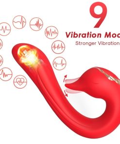 ARMONY - DELFIN VIBRATOR MULTIPOSITION & HEAT EFFECT RED