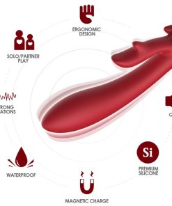 ARMONY - ELK VIBRATOR RABBIT CURVED RED