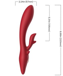 Alternative view of ARMONY - ELK VIBRATOR RABBIT CURVED RED
