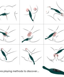 Alternative view of ARMONY - STIMULATOR & VIBRATOR LEAF GREEN