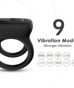 Alternative view of ARMONY - DOUBLE RING VIBRATOR BLACK