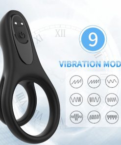 ARMONY - DOUBLE RING VIBRATOR BLACK - slika 3