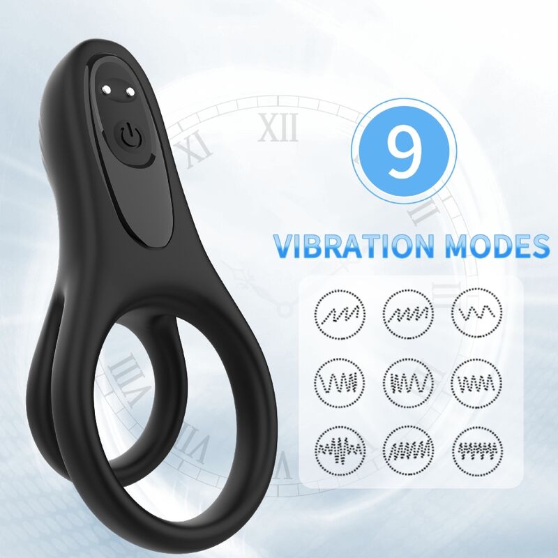 ARMONY - DOUBLE RING VIBRATOR BLACK - slika 3