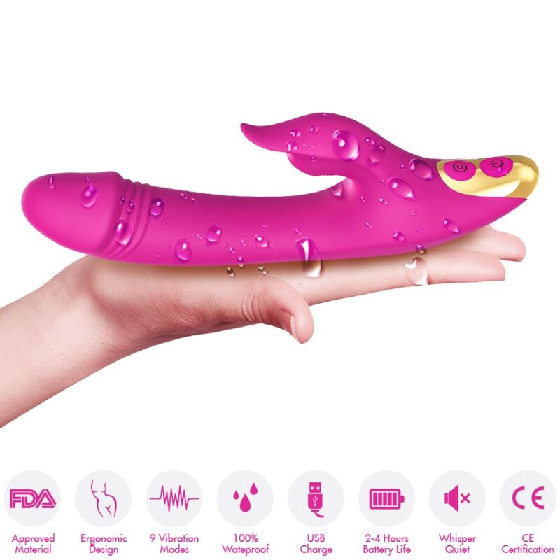 ARMONY - LOVE CLITORIS & G-SPOT SUCTION CUP FUCHSIA - slika 3