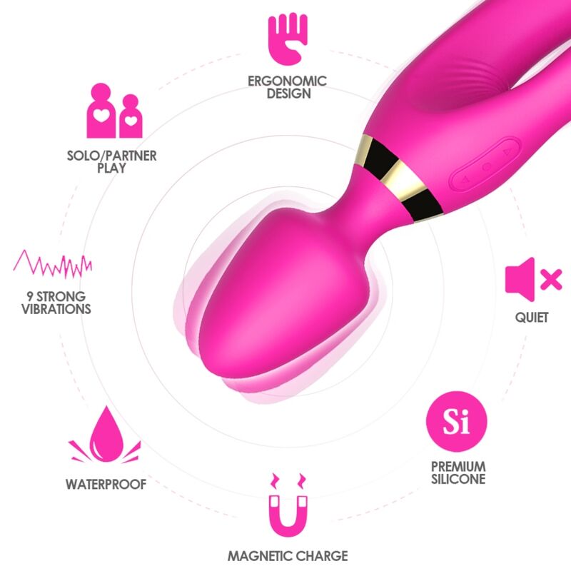 ARMONY - MASSAGER & VIBRATOR RABBIT FUCHSIA - slika 3