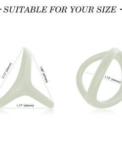 Alternative view of ARMONY - TRESOR DOUBLE SILICONE RING LUMINOUS