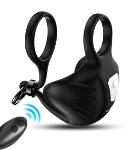 ARMONY - MANTA SCROTUM VIBRATOR RING REMOTE CONTROL BLACK