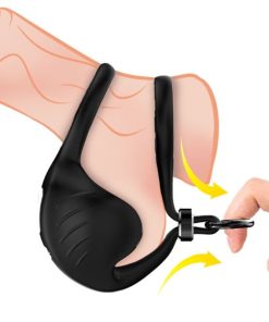 Alternative view of ARMONY - MANTA SCROTUM VIBRATOR RING REMOTE CONTROL BLACK