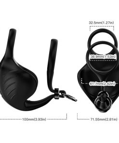 ARMONY - MANTA SCROTUM VIBRATOR RING REMOTE CONTROL BLACK - slika 3