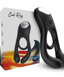 ARMONY - VEYRON DOUBLE VIBRATOR RING TOY FOR COUPLES BLACK - slika 3