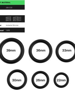 Alternative view of ARMONY - RINGS SILICONE BLACK