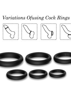 ARMONY - LOCK RINGS SILICONE BLACK - slika 3