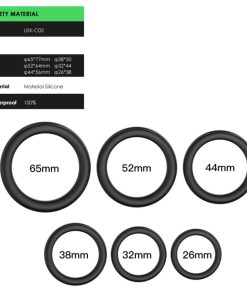 Alternative view of ARMONY - LOCK RINGS SILICONE BLACK