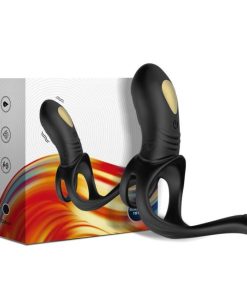 ARMONY - JOY JUMPER RING VIBRATOR FOR COUPLES & ANAL PLUG BLACK - slika 3