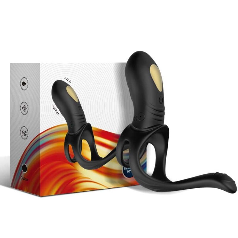 ARMONY - JOY JUMPER RING VIBRATOR FOR COUPLES & ANAL PLUG BLACK - slika 3