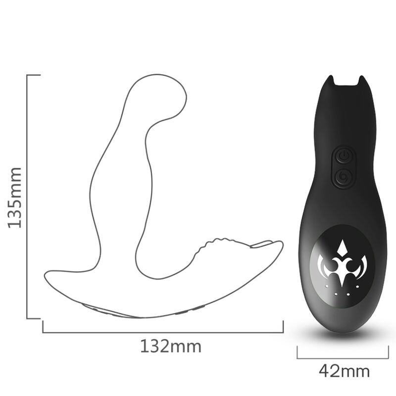 ARMONY - BAT KING VIBRATOR ANAL PROSTATE ROTATOR REMOTE CONTROL BLACK - slika 3
