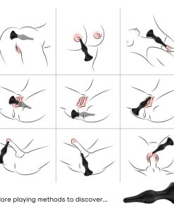 ARMONY - VIBRATOR & ANAL PLUG REMOTE CONTROL BLACK - slika 2