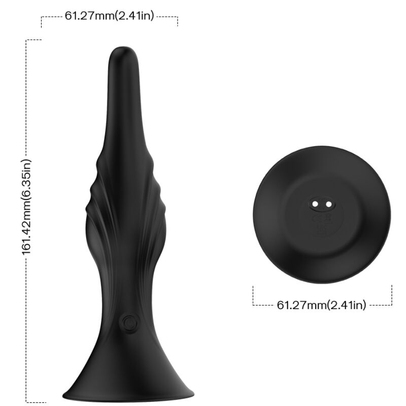 ARMONY - VIBRATOR & ANAL PLUG REMOTE CONTROL BLACK - slika 3