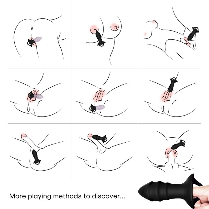 ARMONY - KYLIN FINGER VIBRATOR & ANAL PLUG REMOTE CONTROL BLACK - slika 2