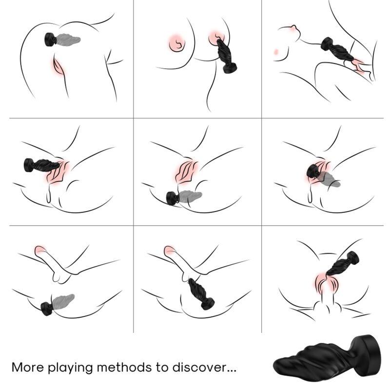 ARMONY - VIBRATOR & ANAL PLUG REMOTE CONTROL BLACK - slika 2