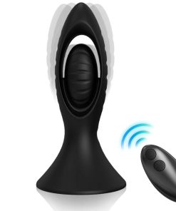 ARMONY - VIBRATOR & ANAL PLUG SILICONE BLACK