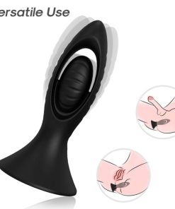 ARMONY - VIBRATOR & ANAL PLUG SILICONE BLACK - slika 2