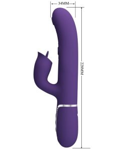 Alternative view of PRETTY LOVE - RABBIT VIBRATOR WITH LICKING PURPLE