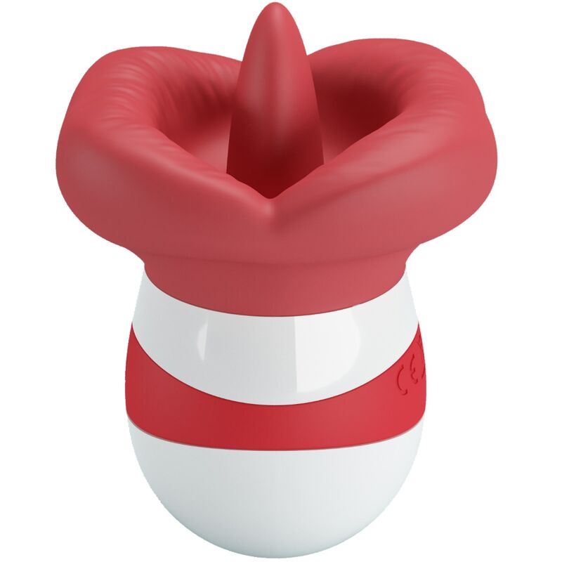 PRETTY LOVE - MINA TONGUE STIMULATOR LIGHT RED - slika 3