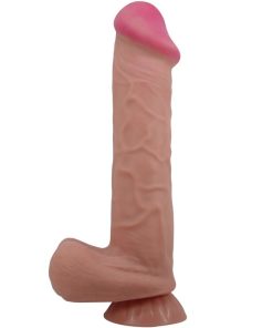 PRETTY LOVE - SLIDING SKIN SERIES REALISTIC DILDO WITH SLIDING SKIN SUCTION CUP BROWN 26 CM - slika 3