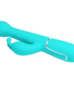 PRETTY LOVE - DEJON RABBIT VIBRATOR 3 IN 1 MULTIFUNCTION AQUA GREEN - slika 3