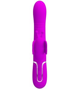 PRETTY LOVE - MULTIFUNCTION RABBIT VIBRATOR 4 IN 1 BUTTERFLY FUCHSIA - slika 2