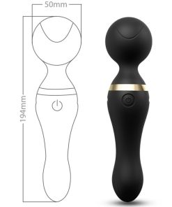 Alternative view of ARMONY - FREEZA MASSAGER & VIBRATOR SUPER FLEXIBLE HEAD BLACK