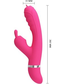 PRETTY LOVE - PHOENIX MULTIFUNCTION RABBIT VIBRATOR PINK - slika 3