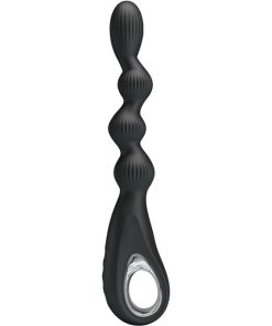 PRETTY LOVE - FEDERER ANAL VIBRATOR 12 VIBRATIONS BLACK