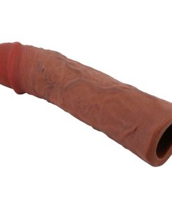 PRETTY LOVE - DEREK PENIS SLEEVE WITH 7.6 CM EXTENSION MULATTO - slika 3