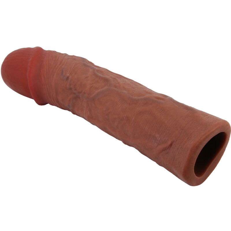 PRETTY LOVE - DEREK PENIS SLEEVE WITH 7.6 CM EXTENSION MULATTO - slika 3