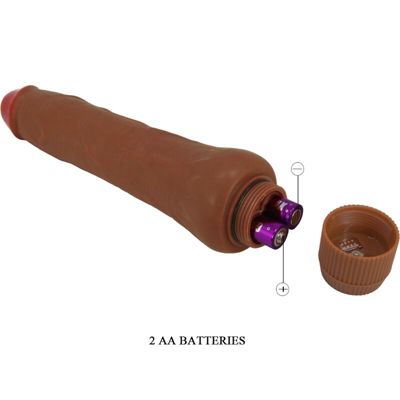 BAILE - DRYAD REALISTIC VIBRATOR 25 CM MULATTO - slika 3
