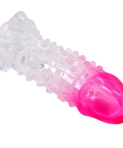 PRETTY LOVE - WILFORD REALISTIC ENLARGEMENT SHEATH WITH EMBOSSED PENIS PINK - slika 3