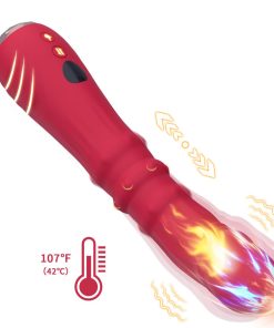 Alternative view of ARMONY - THERMO-ADJUSTABLE POINT A STIMULATOR VIBRATOR DILDO RED