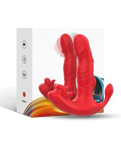 ARMONY - ANAL VIBRATOR PANTY C AND G-SPOT STIMULATOR REMOTE CONTROL RED