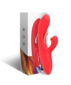 ARMONY - G-SPOT AND CLITORIS STIMULATOR VIBRATOR WITH OSCILLATING TONGUE RED