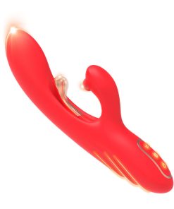 Alternative view of ARMONY - G-SPOT AND CLITORIS STIMULATOR VIBRATOR WITH OSCILLATING TONGUE RED