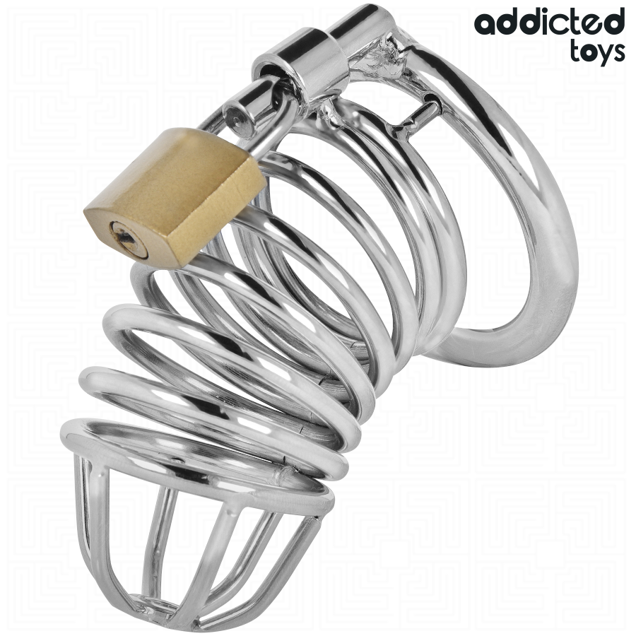 ADDICTED TOYS LOCKED - IRON CELL METAL PENIS CAGE SIZE M - slika 2