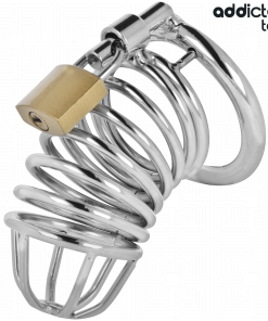 Alternative view of ADDICTED TOYS LOCKED - IRON CELL METAL PENIS CAGE 4 CM SIZE S