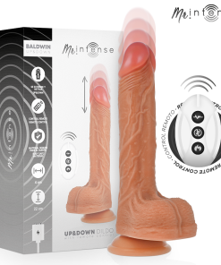 MR INTENSE - BALDWIN REALISTIC MULTIFUNCTIONAL WITH VIBRATION, UP AND DOWN REMOTE CONTROL, 22 CM - OR - 4 CM