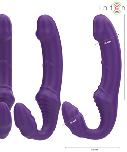 INTENSE - JILL DOUBLE VIBRATOR 20 CM PURPLE REMOTE CONTROL - slika 3