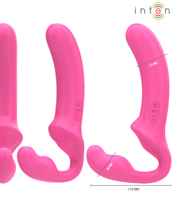 INTENSE - AMY DOUBLE VIBRATOR 20 CM PINK REMOTE CONTROL - slika 3