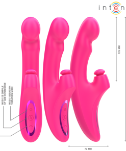 INTENSE - EMI VIBRATOR 13.5 CM MULTIFUNCTION 3 IN 1 10 VIBRATIONS PINK - slika 3