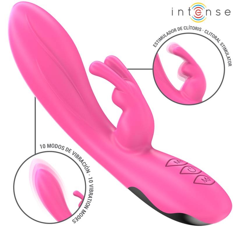 INTENSE - RANDALL RABBIT VIBRATOR 10 VIBRATIONS PINK - slika 2
