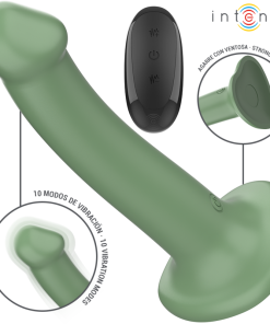 Alternative view of INTENSE - BECCA VIBRATOR WITH SUCTION CUP 10 VIBRATIONS GREEN REMOTE CONTROL